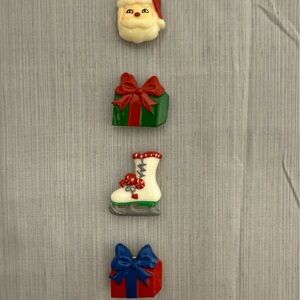 Vintage Christmas Themed Decorative Button Covers